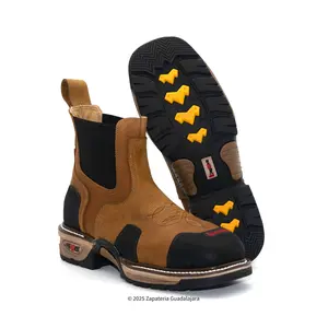 Buffalo Masterguard 6" Composite Toe Honey Leather Work Boot-KW3161 Closed Tactical Work Boots Durable Steel Toe