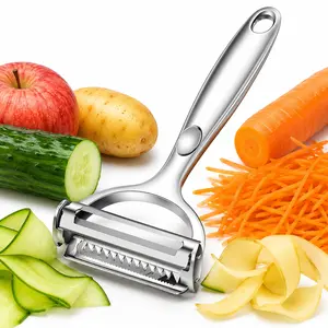 Double Blade Vegetable Peeler, 2-in-1 Kitchen Peeler for Potato, Apple, Carrot & Daily Kitchen Prep