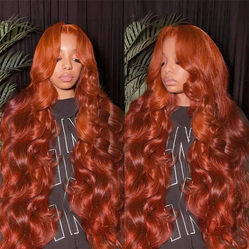Bling Hair Reddish Brown 13x6 Brazilian Body Wave Lace Front Human Hair Wigs 33# Colored Pre Pucked 7x5 Glueless Wigs TikTokShopBlackFriday