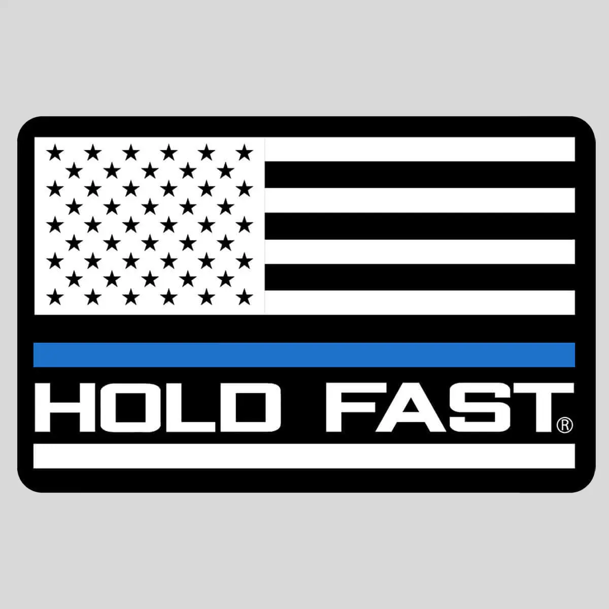 HOLD FAST Bold Flag Police Die-Cut Stickers, 3.5" x 2" Vinyl Bike Stickers, Weather Resistant for DIY Scrapbooking & Stamping, US Pride Decor