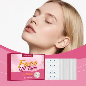 Facial Elastic Care Patch, Dual Chin Reduction Small Face V-Shape Transparent Makeup Patch, Skin Firming & Lifting Treatment, Jawline Shaper