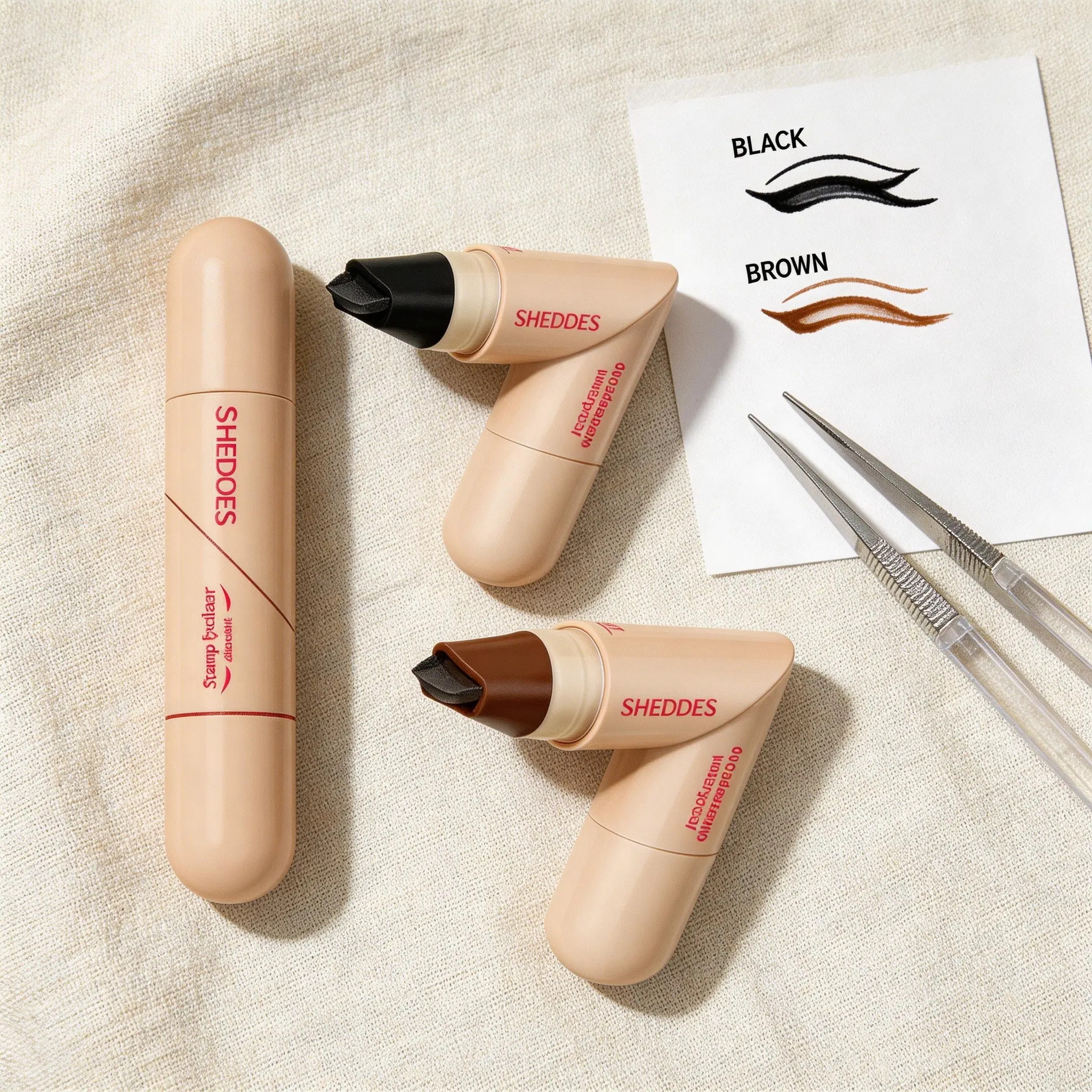 Rotating Eyeliner Stamp Pen – Dual-Head Design with Wing Stamp, Quick-Dry, Long-Lasting, Smudge-Proof for Easy Cat Eye, Sharp Winged Lines & All-Day Makeup Wear - Beginner Friendly Everyday Makeup Tool for Women, Women's cosmetics, Makeup tools.