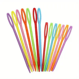 Random Color Plastic Crochet Hook, 10pcs/set Multifunctional Sewing Knitting Crochet Hook, DIY Tool for Home Use, Crafts, Crochet Set Kit