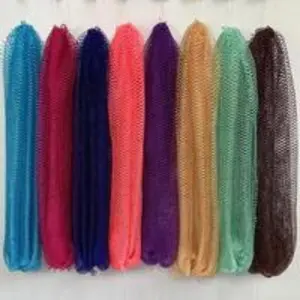 True African Grid Bath Sponge, Gentle Exfoliating Body Scrubber, Enhances Shower Experience, Suitable for Soft Cleansing, African Net Sponges