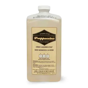 Starbucks Frappuccino Creme Syrup 1.86 L (63 fl oz / 1.96 qt)