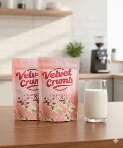 Strawberry Milk Cake, Ideal Halloween & Christmas Party Treat, Soft Sweet Snack for Breakfast & Office