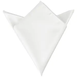 INSPIRE CHIC Men's Foldable Handkerchiefs Satin Shiny Solid Color Pocket Square For Suit