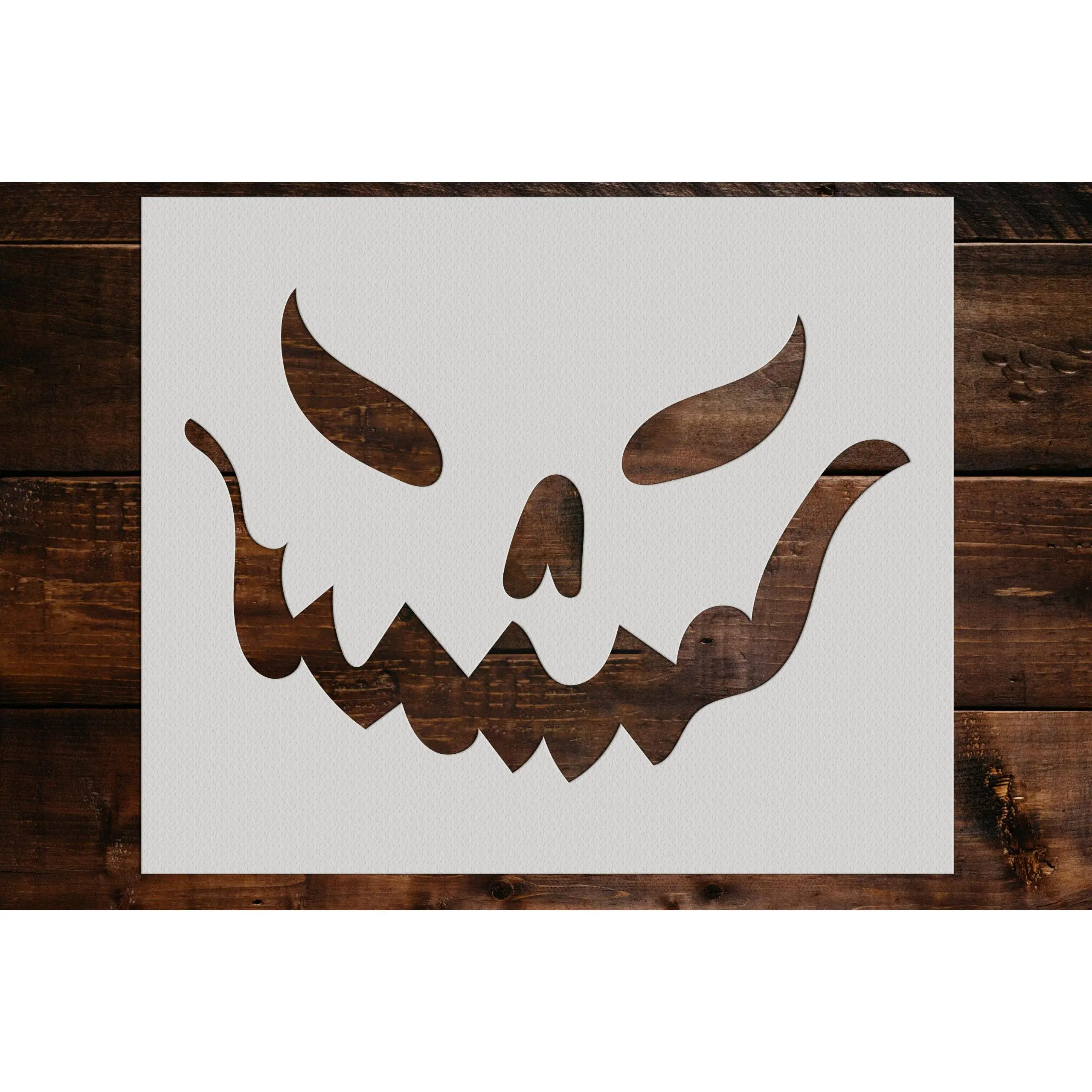Pumpkin Face Stencil - Art and Wall Stencil