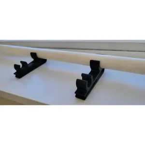 25 pack of LIFETIME WARRANTY - Black Shingle Clip Plus