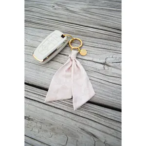 Ivory Tides Satin Keychain