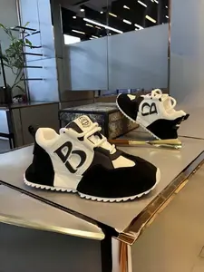 New Men's Outdoor Casual Running Shoes, PU Leather Upper, Rubber Sole, Less Than Ankle Height, All Seasons, Plain Pattern, Running Sports Shoes