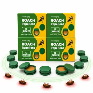 MoonSpry 48-Pcs Roach Repellent Kit - Powerful Cockroach Exterminator for Home & Kitchen