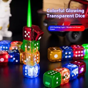 Flickering LED Dice Lighter - Fun Novelty Gadget