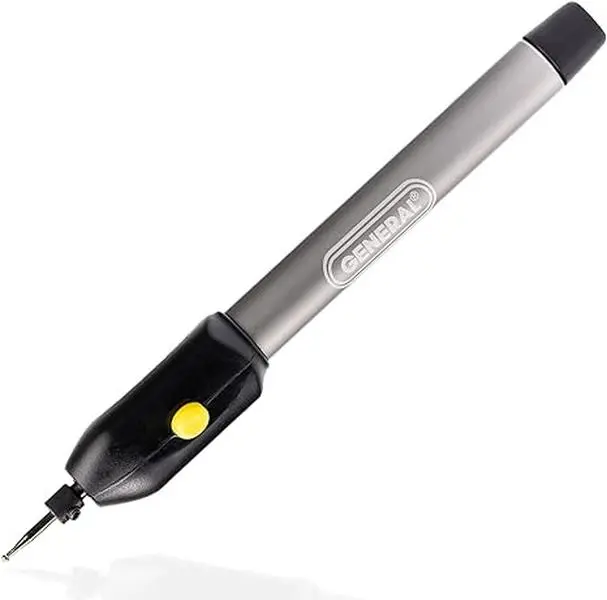 General Tools Portable Cordless Engraving Pen - Diamond Tip Etching Tool for Metal, Glass Gifts, Sporting Goods