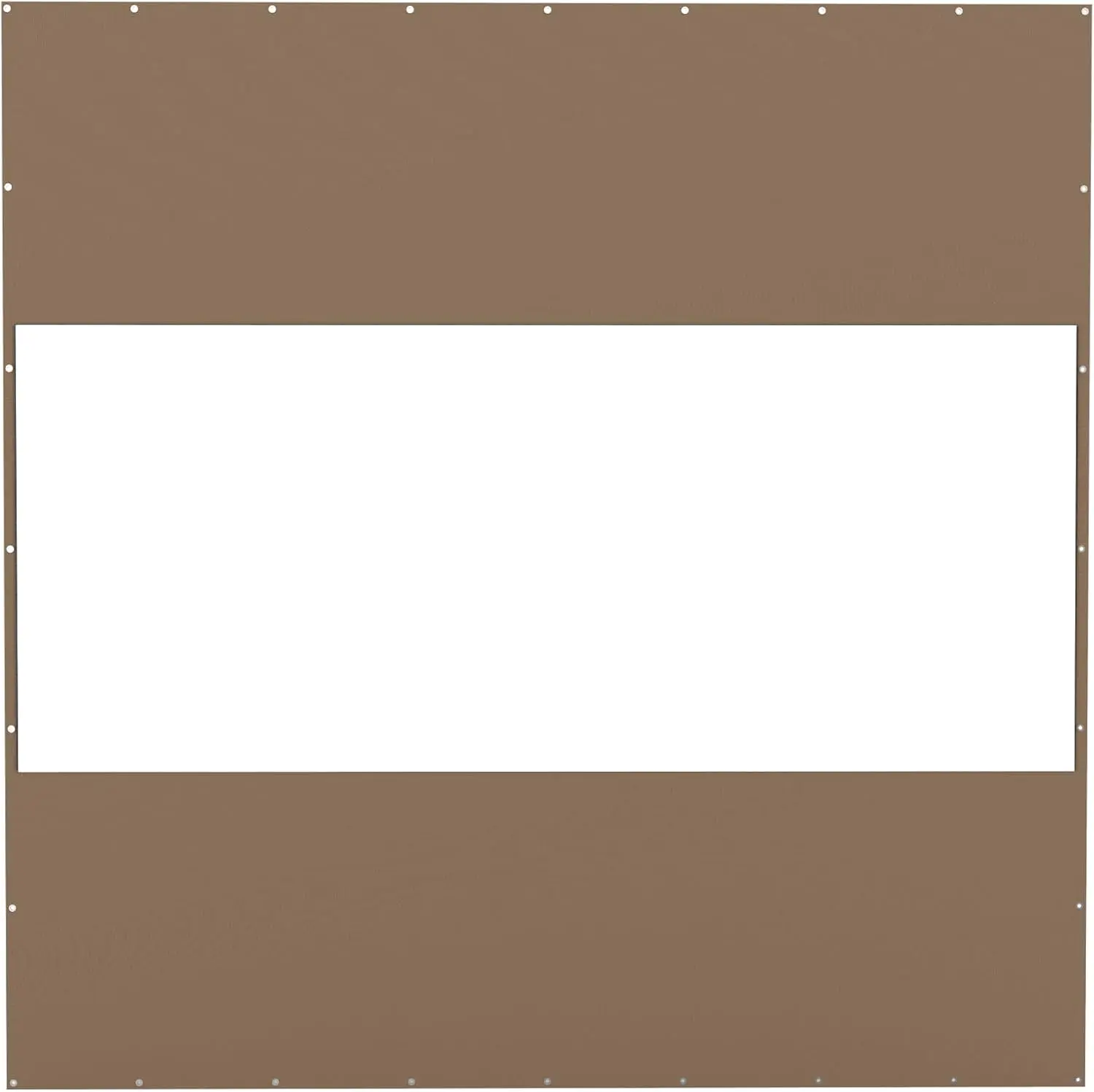 YYDS Heavy Duty Outdoor Clear Panel Curtain, 18 oz Waterproof PVC Polyester Curtain, Weather Resistant & Tearproof for Patios, Gazebos, Pergolas, Privacy Screen (10'H x 10'W, Brown)