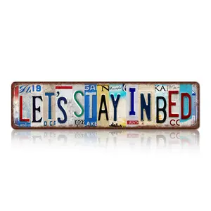 2D flat cozy aluminum sign, 8×12 inches — for all my lazy girls and sleepy boys!