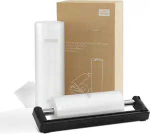 Rolls with Dispenser  2 Pack 11"x50' and 8"x50', Vacuum Sealer Bags, Leakproof Heavy Duty  Storage for Sous Vide, Meal Prep, Freezer, Compatible with  Saver,  Core