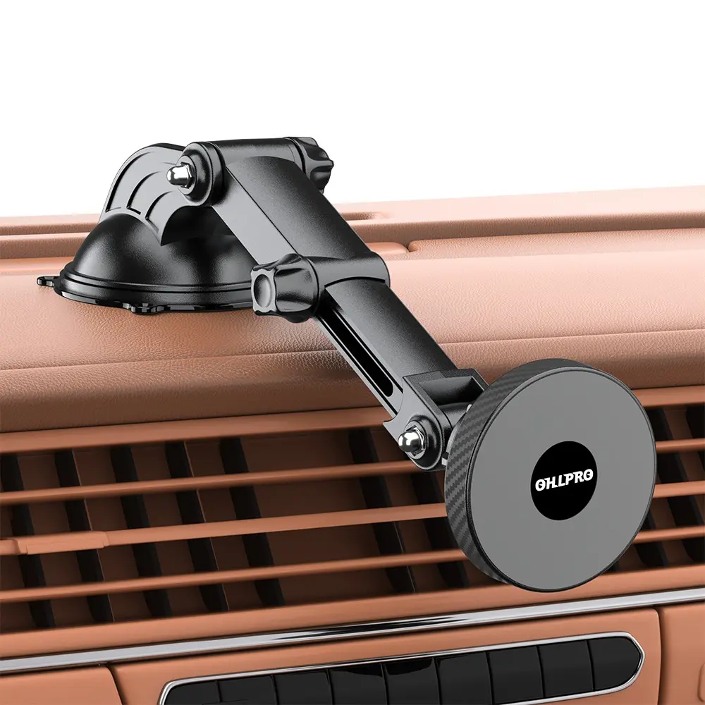 OHLPRO Magnetic Tablet Holder for Car iPad Stand Dashboard Mount Accessory Compatible 4"- 10" Tablets and Phone Mobile Mount，360° Rotating Super Strong Magnet TPU Suction Washable Robust Sticky Gel