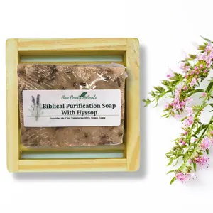 Bare Beauty Naturals All Natural Biblical Purification Soap with Hyssop - Plant-based - Hand made - Spiritual Cleansing Soap