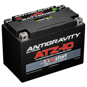 Antigravity ATZ-10-RS Lithium Motorcycle Battery – RE-START Built-In Jump Starting – Fits Honda CBR, Yamaha R1/R6, BMW S1000RR, Kawasaki Ninja, KTM Duke