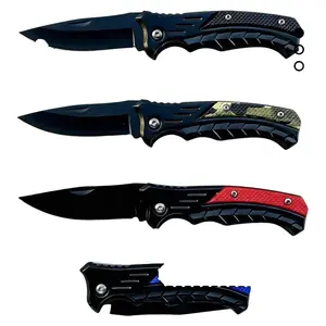 4-Piece Camouflage Folding Tool Set, Stainless Steel Blades, 3D Anti-Slip Handles, EDC Survival Tool for Camping Hiking, Gift for Outdoor Enthusiasts Men