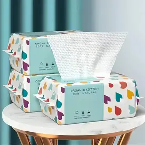 Premium Disposable Face Towels, Soft Facial Dry Wipes, Multi-Purpose for Skin Care, Makeup Removal, Wet Wipes, Facial Cleaning, Disposable Face Towelettes