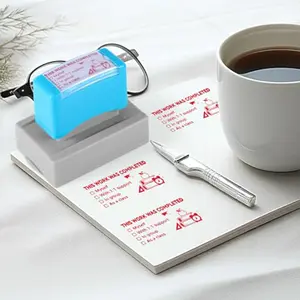 Teacher Stamp Completed Assignment Postal Stationery Seal Teacher Grading Stamp Self-Inking Checkbox Classroom Teacher Correction Stamp Office Supplies