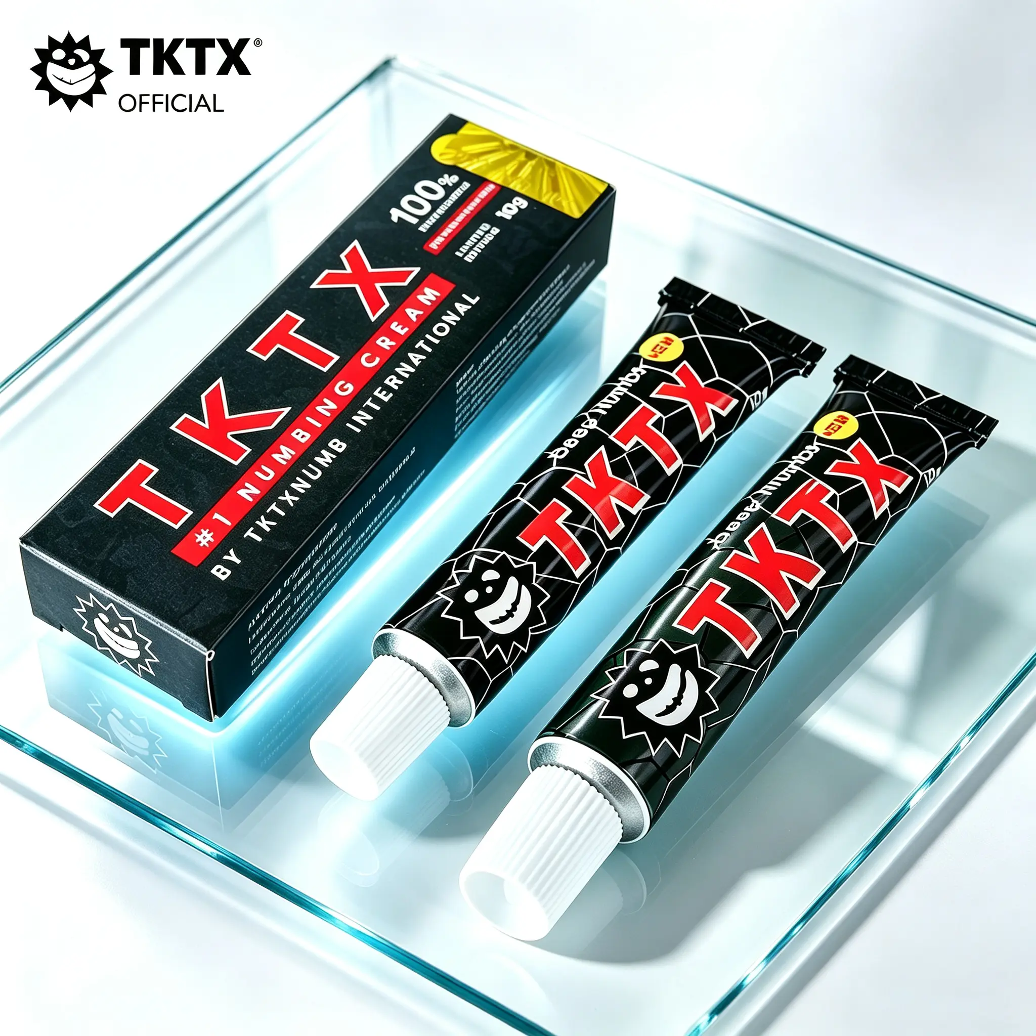 TK-TX Numbing Cream 100%, Deep Skin NumbingTopical Cream for Tattoo, Permanent Makeup, Microblading,Microneedling, Body Piercing, Laser Treatment & Waxing,Long Lasting Painless Procedure Cream.