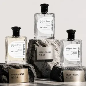 Cavbrook Men's Eau de Parfum 100ml 3.4 fl oz | Choose Before Dawn Woody Iris Amber, Silent Name Fresh Citrus Cedar or Lumina Noir Mint Vanilla Apple | Long Lasting Cologne for Men & Women | Daily Wear Fragrance | Father's Day Gift