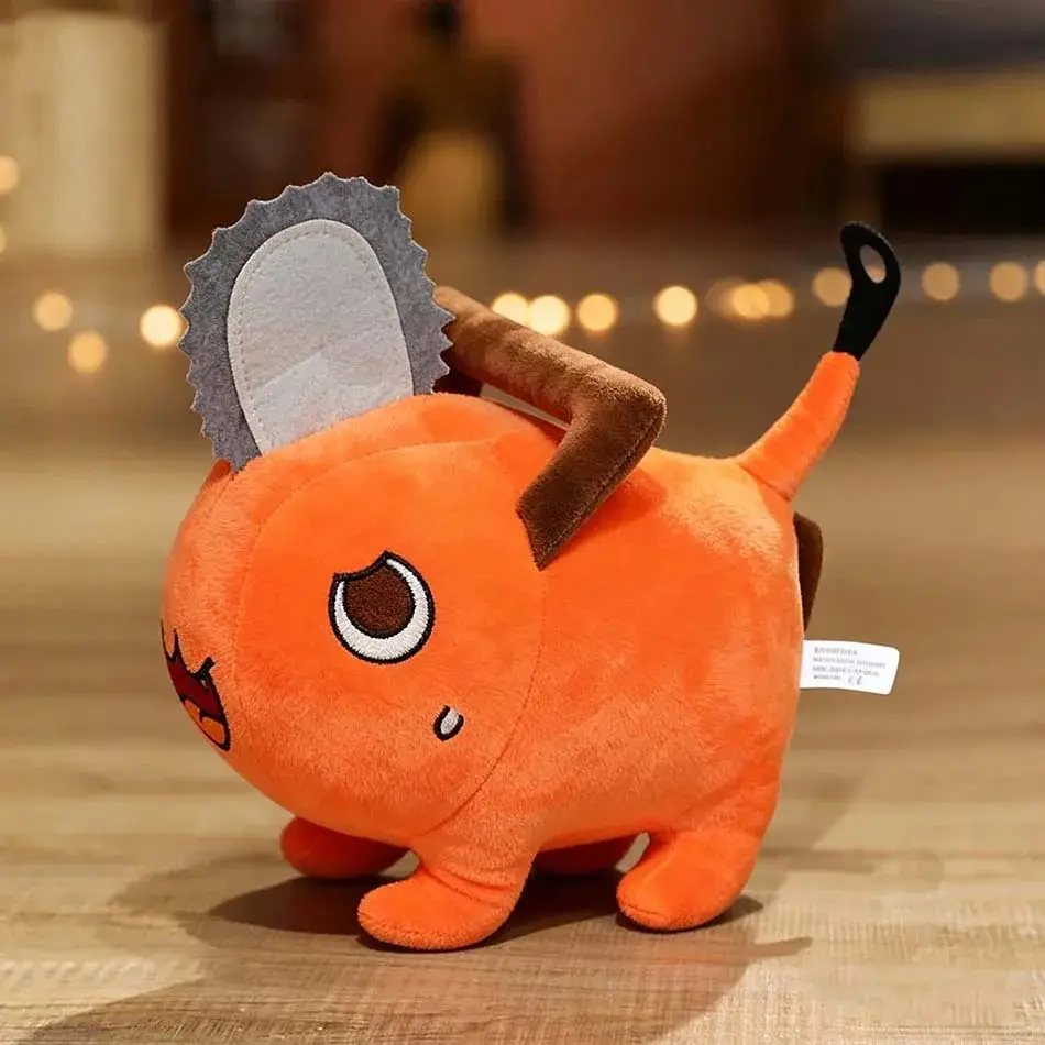 25cm Pochita Plush Doll - Chainsaw Man Cute Anime Stuffed Soft Toy Pillow for Kids, Anime Fans, Xmas Gifts