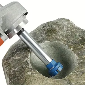 1-Inch Diamond Grinding Disc with 3.15-Inch Extension Rod, Ideal for Polishing Stone, Cement, Concrete, Pebbles, Flower Pots, Handheld Grinding Block