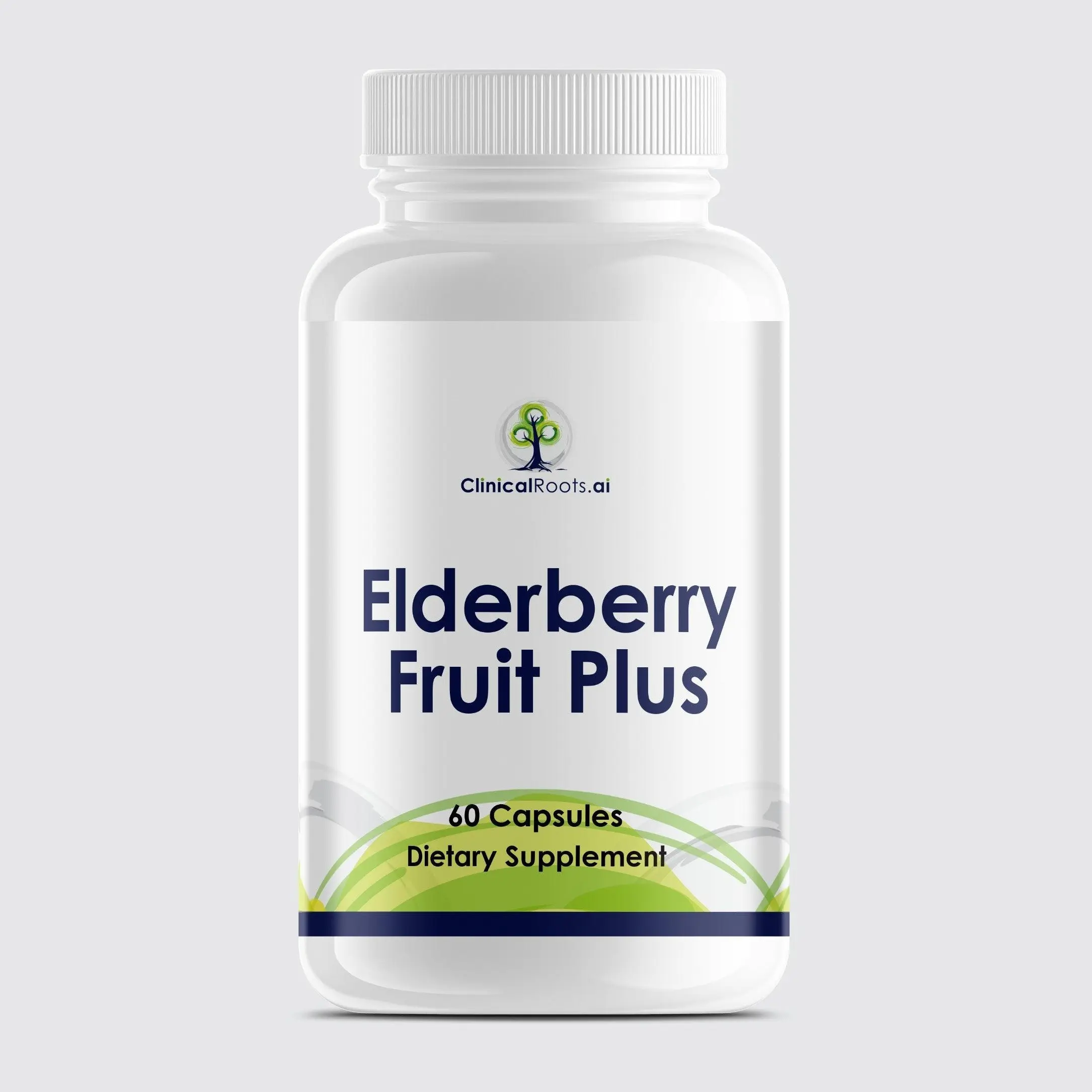 ClinicalRoots.ai ElderBerry Fruit Plus - 60 Capsules, European Elderberry Extract, Antioxidant Support for Immune System, Respiratory & Heart Health