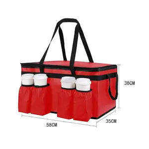 Large Capacity Insulated Food Delivery Bag, Durable Thermal Insulated Food Bag, Carrier Bag for DoorDash, Catering & Grocery Shopping & TikTokShopSummerTurnUp