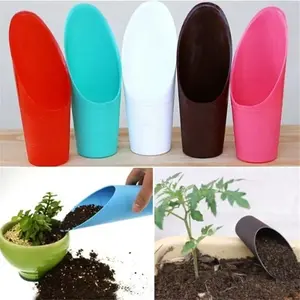 1Pc Circular shovel, succulent shovel, soil cup, gardening bucket shovel, plastic shovel, household gardening,vegetable planting, Portable