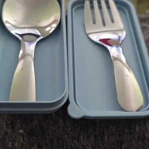 Stainless Steel Cutlery Set, 1 Set Including Fork & Spoon & Storage Box, Portable Tableware Set for Outdoor Camping Travel, Camping Kitchenware, Outdoor Camping Supplies #GLOBAL PICKS