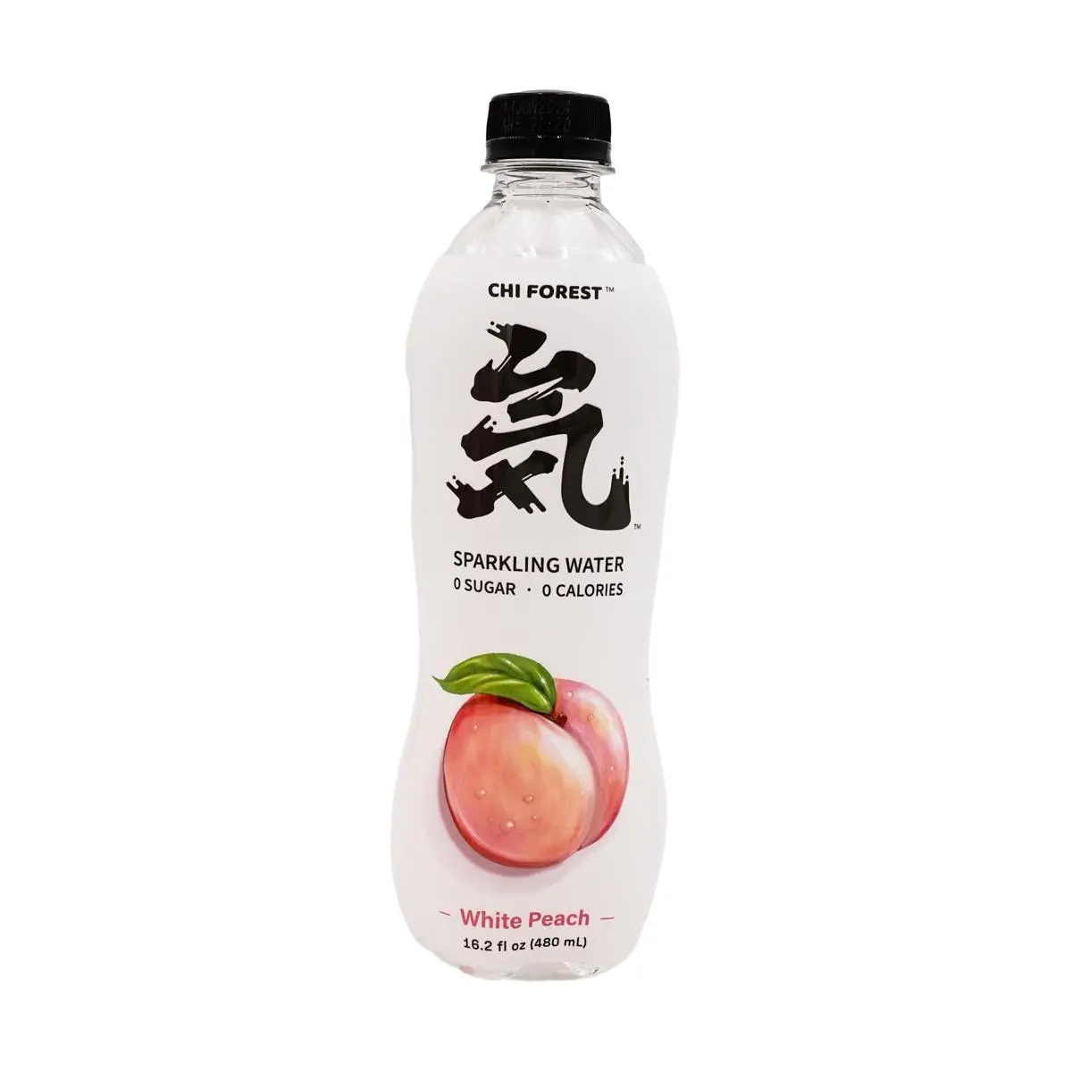 Chi Forest Genki FOREST White Peach Soda Sparkling Water, 0 Sugar and 0 Calories Carbonated Water,16.2 fl oz,Packaging May Vary