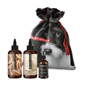 PRIDE+GROOM 16-oz Non-Shedding Dog Shampoo Doggy Bag Set