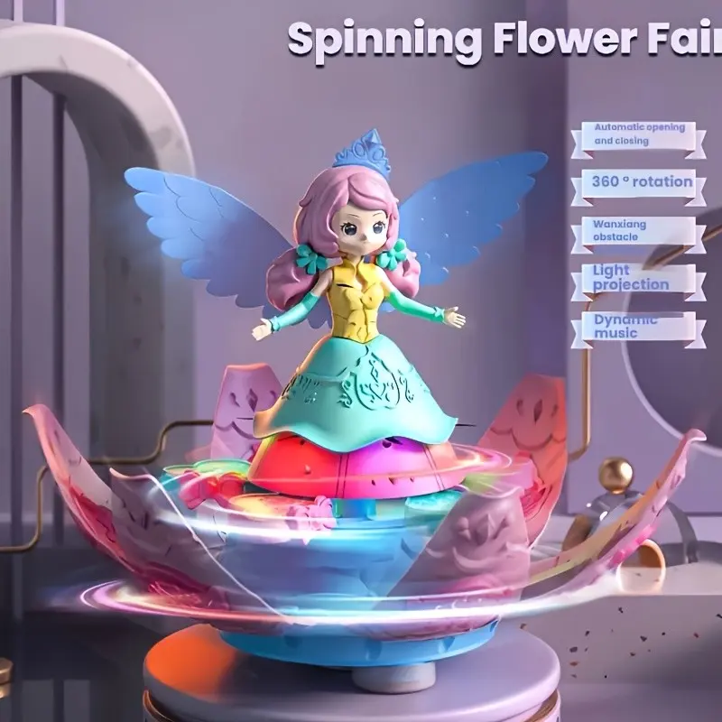 Dancing Princess Toy, Cute Girl, Play, 360 Degree Rotation, Musical Light Up, Light and Music, Automatic Obstacle Avoidance, Birthday Gift, Christmas Gift, Halloween Gift