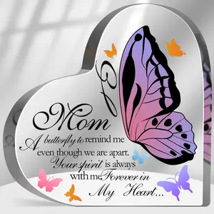 Happy Mother's day gift Memorial Gifts for Loss of Mom Acrylic Keepsake,Loss of Mother Sympathy Gift, In Memory Of Loved One Sign
