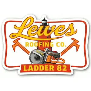 Lewes Roofing Company Window or Helmet Decal