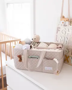 Quilted Diaper Caddy Organizers - Large