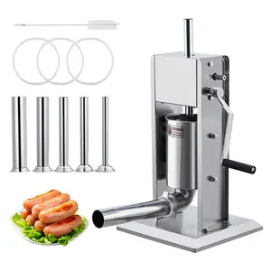 [FLASH SALE] Garvee Heavy Duty Manual Sausage Stuffer 3L/7LB – 304 Stainless Steel Meat Filler – Dual Speed – 4 Stuffing Tubes – Ideal for Sausages, Hot Dogs, Churros – Commercial & Home Kitchen – SS01 Manual 3L USA