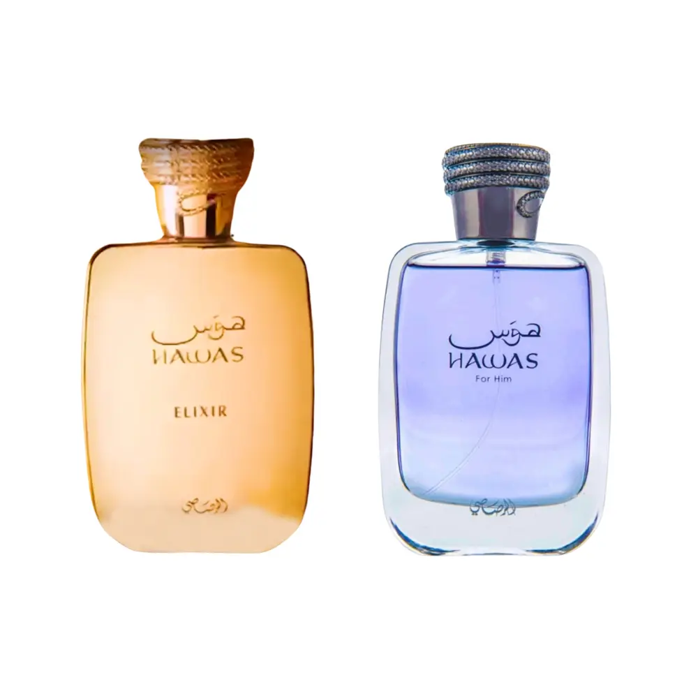 Rasasi Hawas Elixir & Hawas for Him 3.4 Oz – The Perfect Duo Fragrance for Men