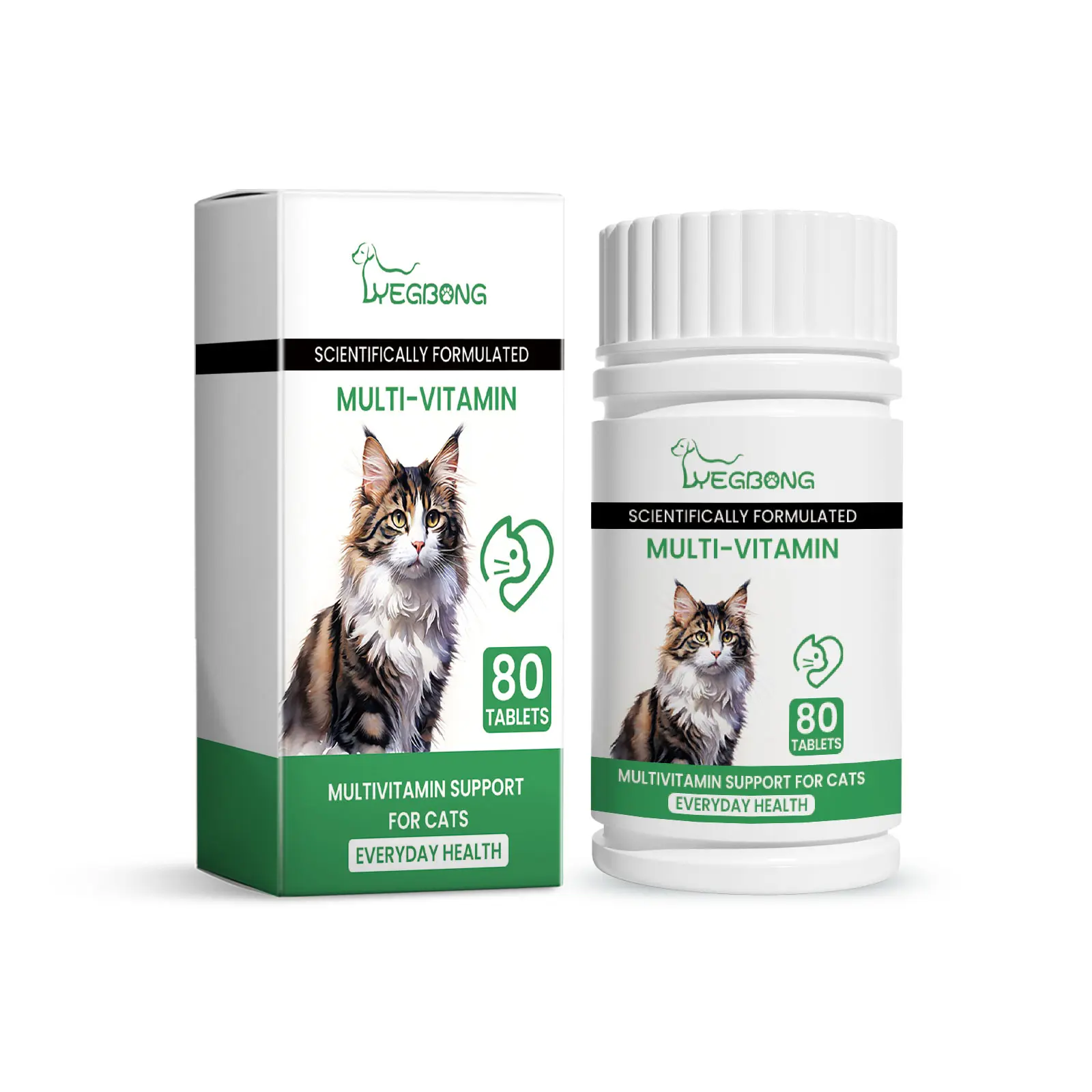The Daily Cats Vitamins & Supplements, 10-in-1 Vitamin Tablets for Cat Food Topper daily cat vitamins cat health booster
