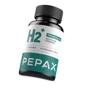 Molecular Hydrogen Water Tablets with 200mg Magnesium, Hydrogen Tablets for Drinking Water, Rich in Antioxidants - Supports Healthy Aging, Cellular Energy & Brain Health (90 Count,Unflavored