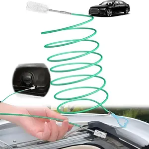 Car Sunroof Drain Clog Remover Tool - 197 in Extra-Long Nylon Bristle Flexible Hose Tube, Heart-Handle Cleaning Brush for Unclogging Sunroof Drains, Lightweight Windshield Wiper Tank Door Cleaner fathersdaygiftideas