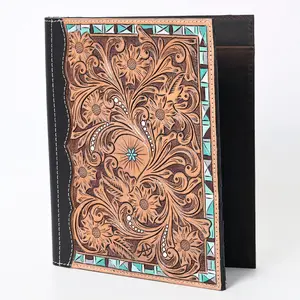 Park Hill West Hand Tooled Leather Portfolio