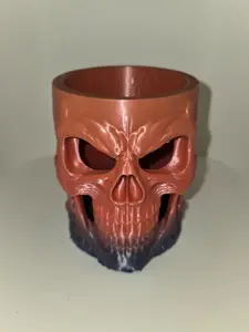 3D Printed Skull Coozie