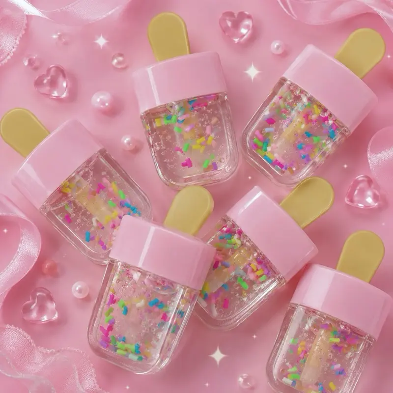 Rainbow Sprinkles Clear Lipgloss Non Sticky
