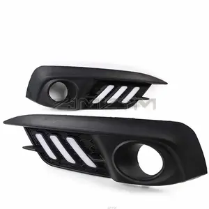 Car LED Daytime Running Light  DRL Fog Lamps For Honda Civic Sedan 2016-2018 Turn Signal  Light  Lamp Modification Accessories